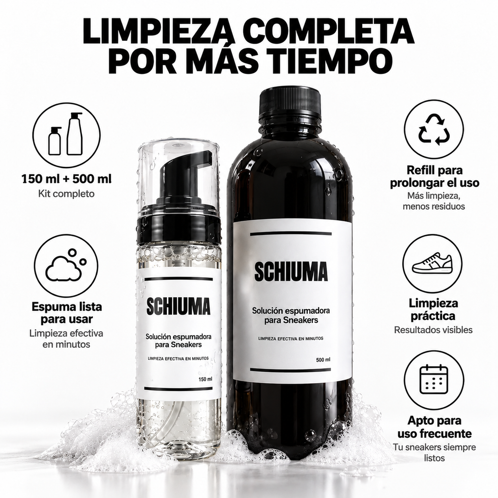 Limpiador 150 ml + Refill 500 ml SCHIUMA
